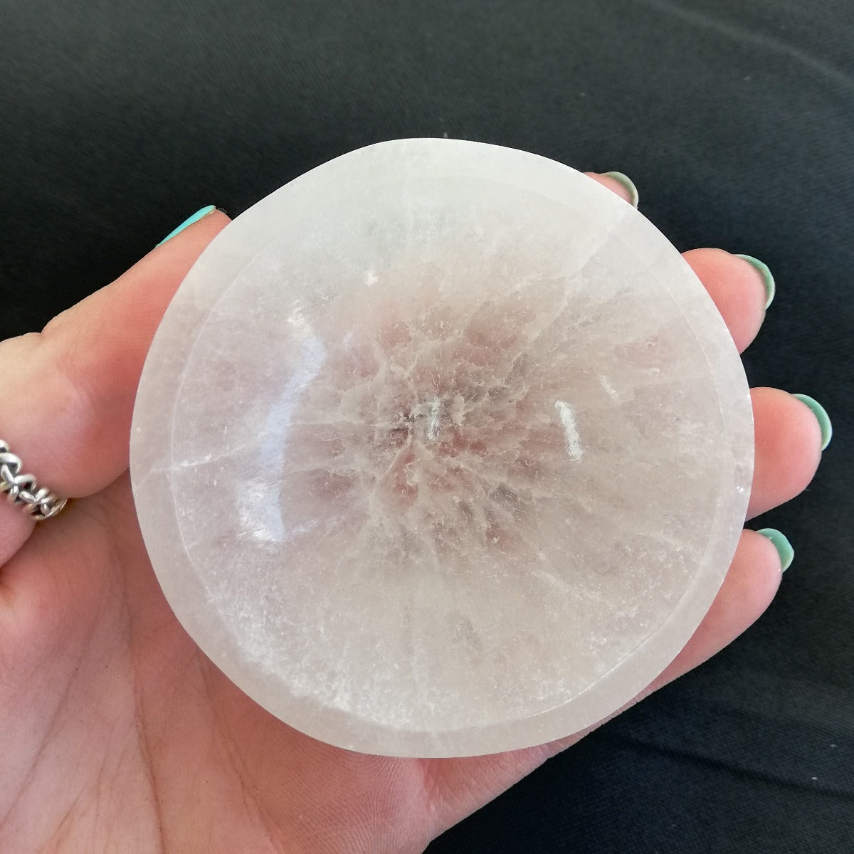 Selenite Small Round Bowl - 6cm Selenite Small Round Bowl - 6cm